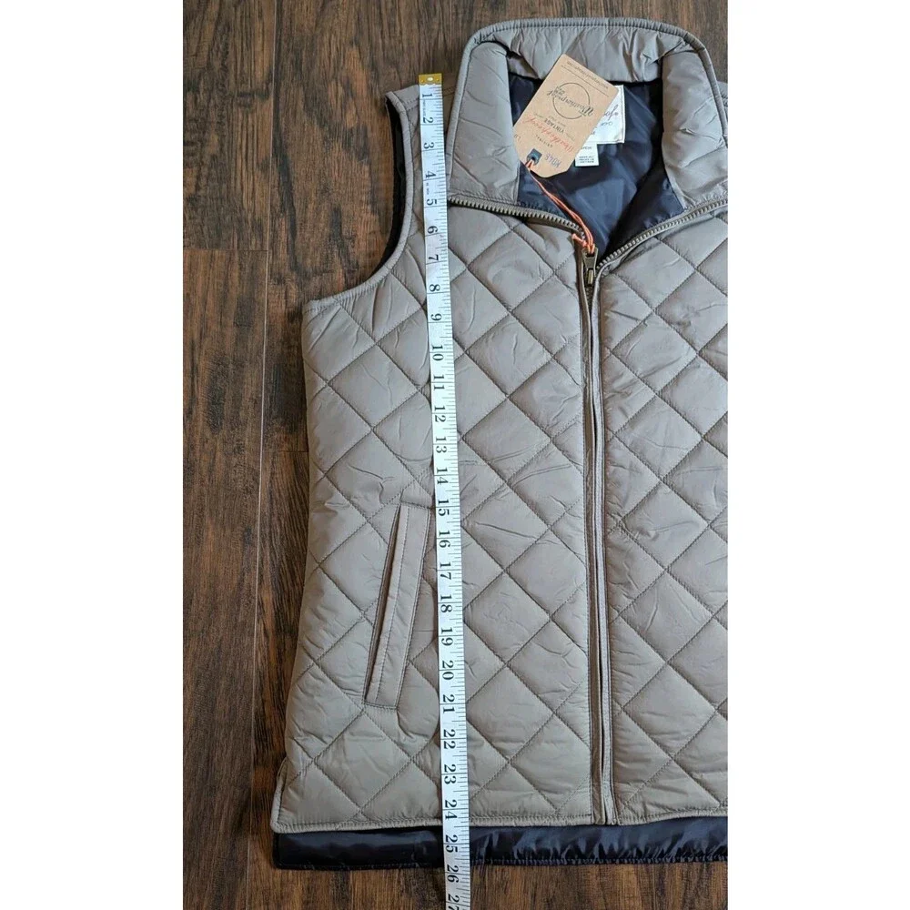 Weatherproof® Vintage Womens Diamond Quilt Vest, Driftwood, Small, NEW!! - Picture 9 of 9